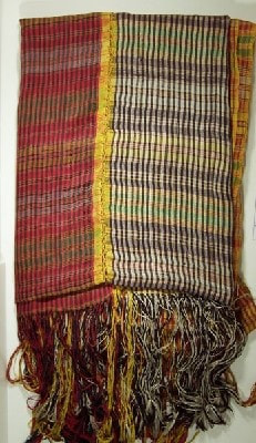1922.2107 Silk sash worn by a Turkish railway official, 1871