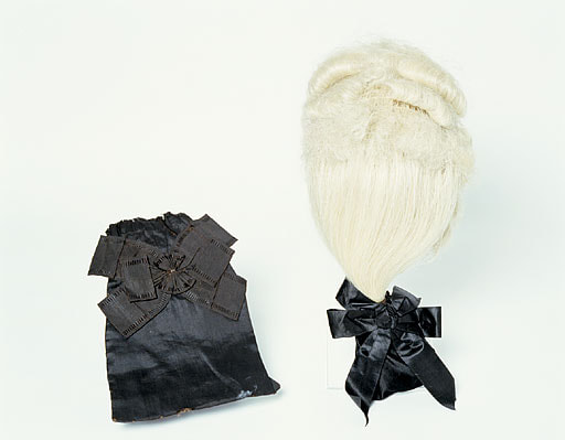 1954.979 Wig, made from bleached horse hair mane, 1780-90