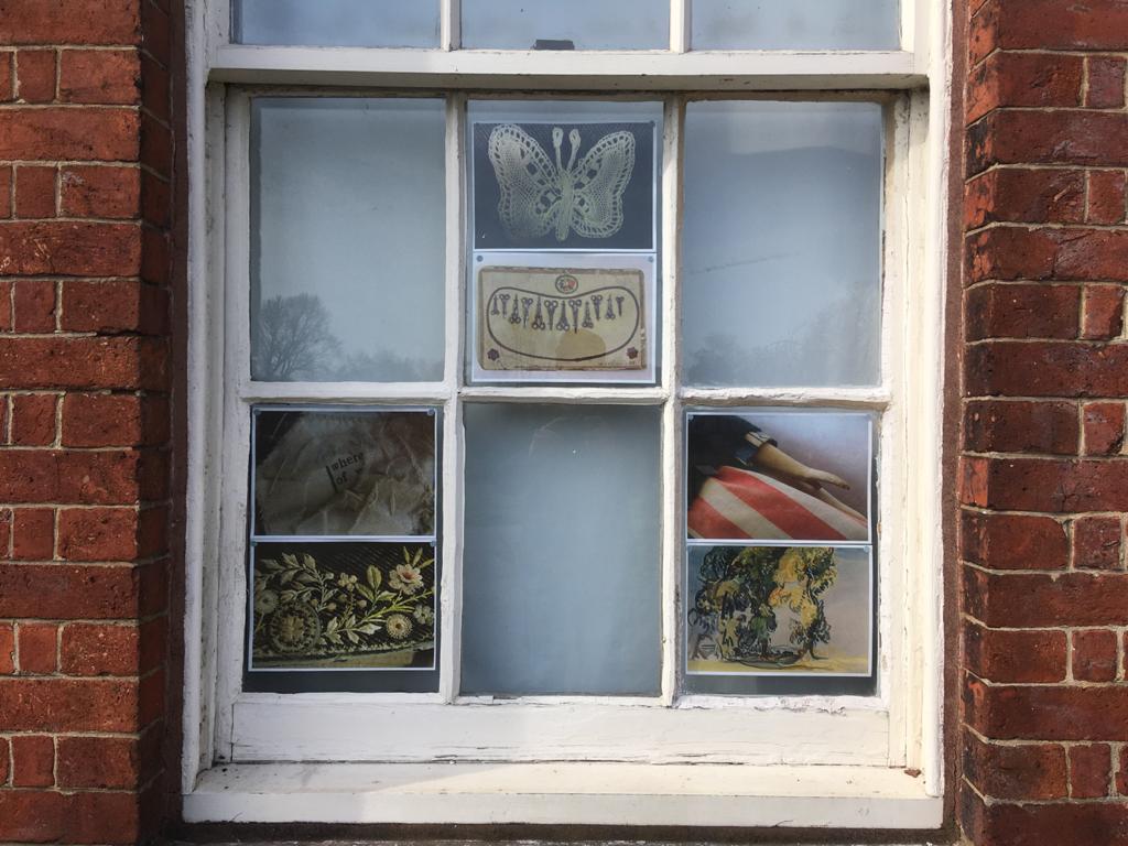 Detail of window display from March 2020