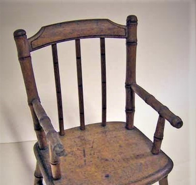 detail of miniature kitchen chair 