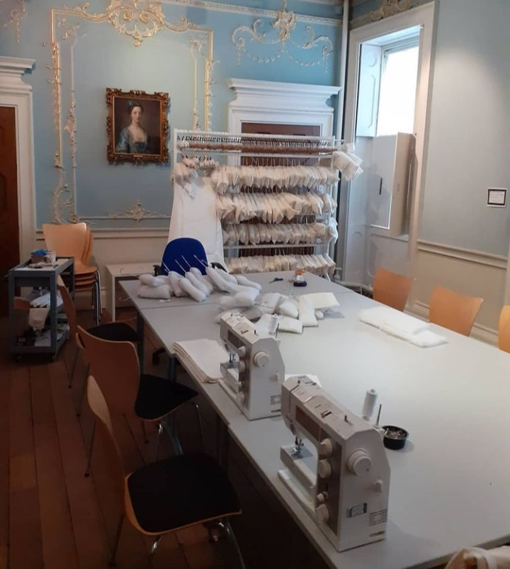 The Dining Room as a sewing workroom